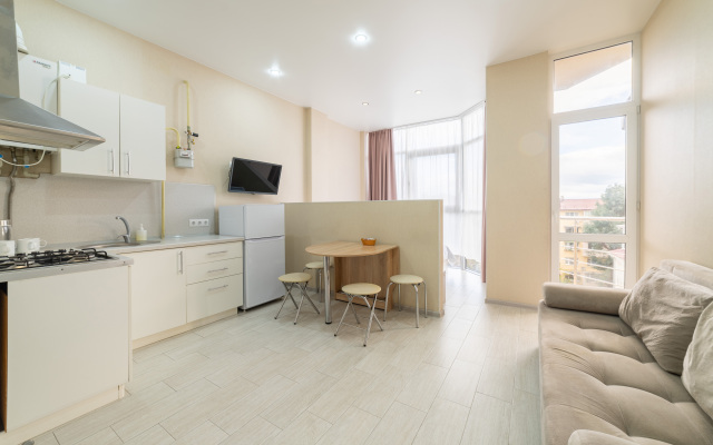 Komfortnaya studiya na 5m etazhe s vidom na gory Flat