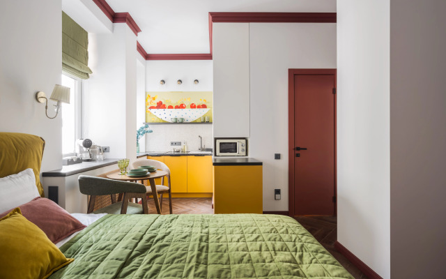 Квартира New Horizon Art Vinil 54 новое пространство с уникальным интерьером и технологиями умного дома