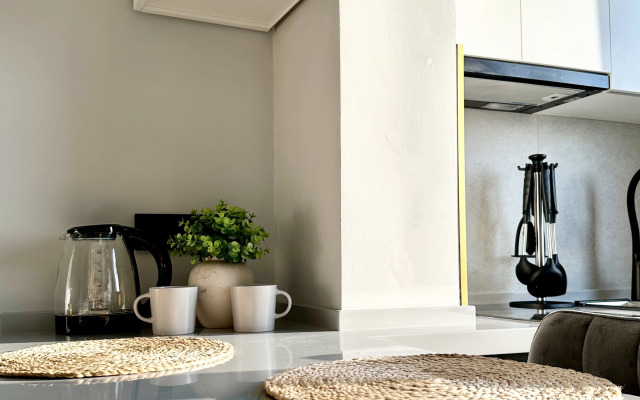 Апартаменты 149 Комфорт сити с двуспальной кроватью, диваном и красивым видом