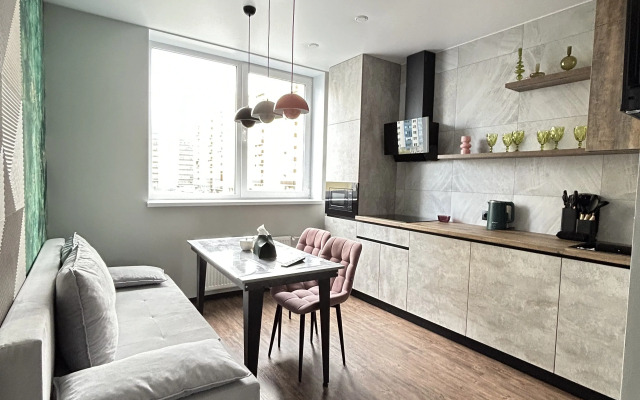 Gray-Pink Cozy Home Flat