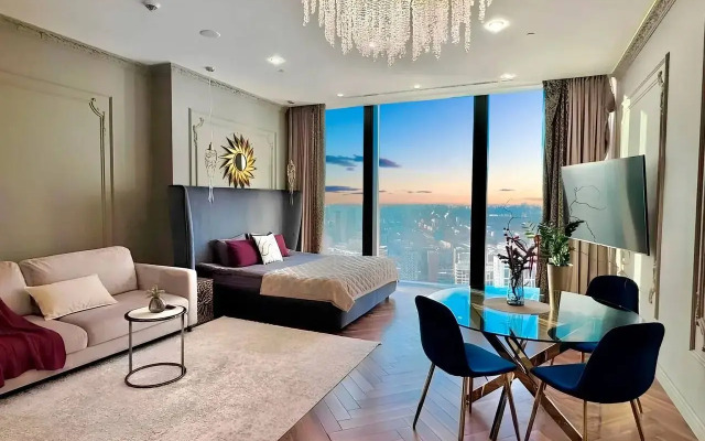 Sky City Moscow Luchshiy Zakatniy Vid na 43etaghe v Moskva City Apartments