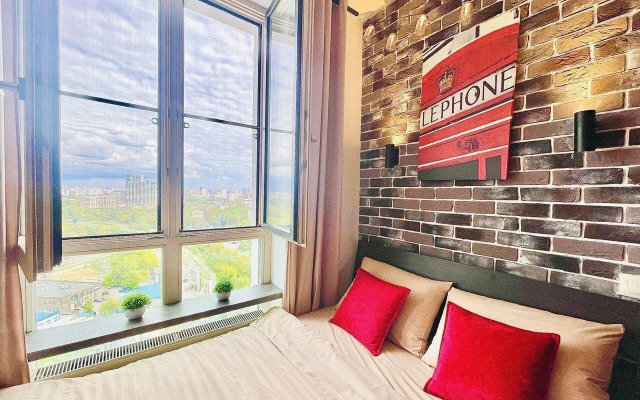 Квартира Красивaя cтудия с видом на Mоcкву