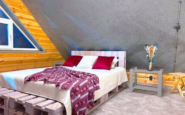 Частный дом с Баней Барн Хаус в стиле Лофт-Бохо