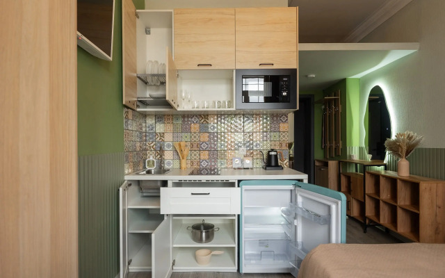 Апартаменты KeyGo #1010 Студия рядом с метро Окружная