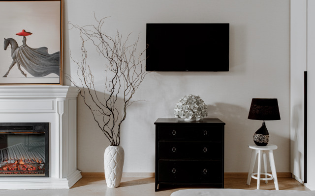 Yevrodvushka Kaminnaya Istoriya V Samom Serdtse Sochi Flat