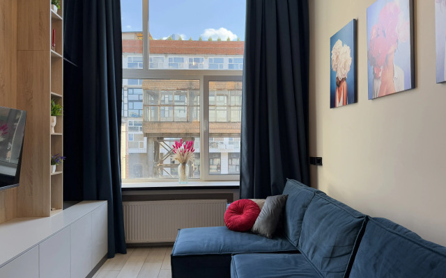 Апартаменты Комфортная двухуровневая студия рядом с метро ЗИЛ