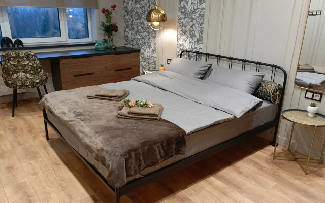 Апартаменты Новые уютные Клен в доме бизнес-класса с охраной