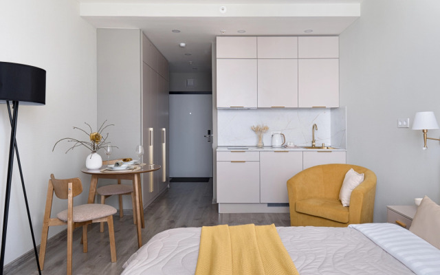 Квартира Делюкс ModernaFlats в современном апарт комплексе у метро Купчино