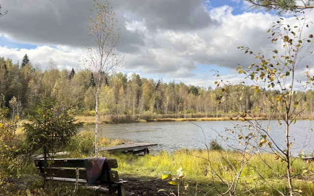 Частный дом с сауной и камином вблизи заповедного озера