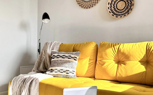 Апартаменты 149 Комфорт сити с двуспальной кроватью, диваном и красивым видом