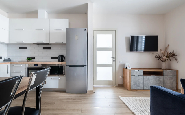 Квартира на сутки Маяк Минск Метро 5 мин Wi-Fi Кондиционер Кухня объединена с жилой зоной Отдельная спальня Отчётные документы