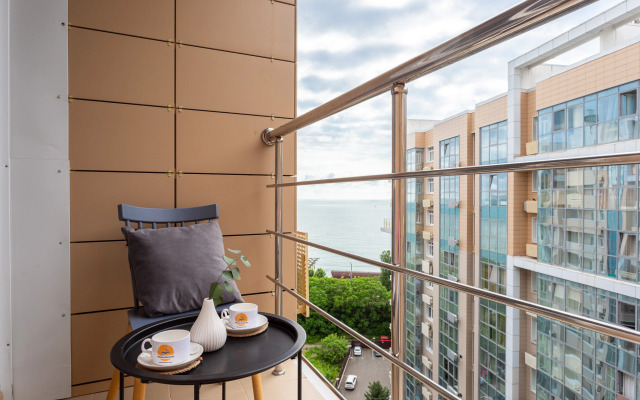 Квартира с балконом и видом на море Посейдон 590