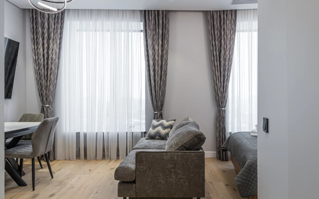 Flat Inn v ZHK dom "Chkalov" 15 etazh na Kurskom Vokzale Apartments