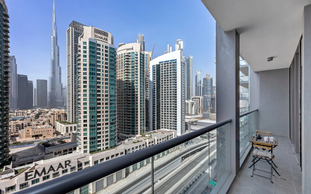Апартаменты Sterling 1BR with Burj Khalifa View