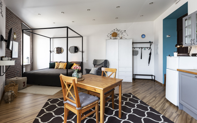 Квартира Студия с Великолепным Видом на Михайловский Замок и Парковкой