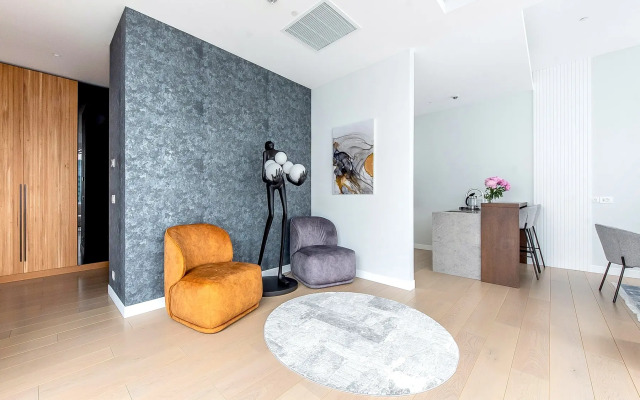 Апартаменты Москва Сити трех комнатные угловой вид