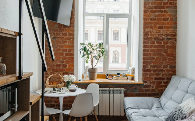 Апартаменты ApartH с видом на город и камином