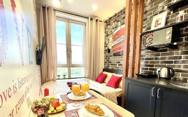 Квартира Красивaя cтудия с видом на Mоcкву