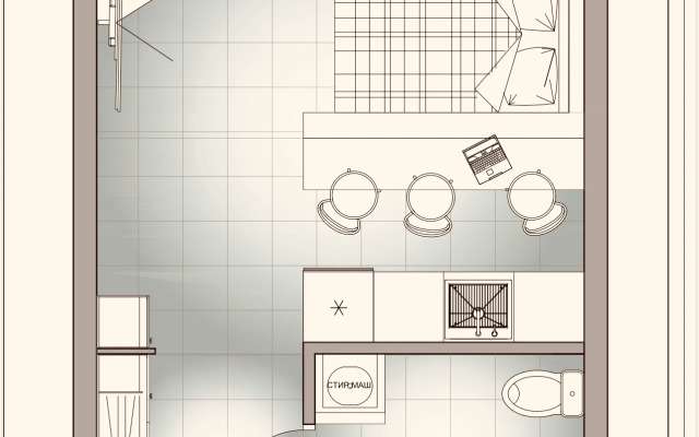 Квартира гостевая студия Комфорт и Современность