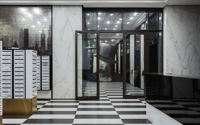 Апартаменты Lalapart Black Emerald с сауной в ЖК Савеловский Сити