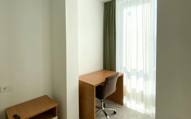 Апартаменты с кроватью 180 см, ванной и панорамными окнами, с 15 по 17 этаж