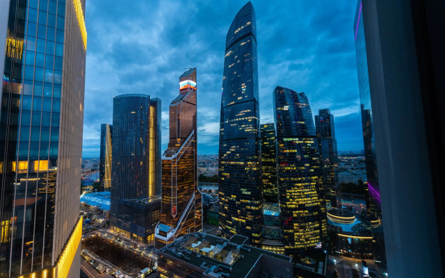 Sky Moscow City s shikarnim vidom na vse bashni Moskva city Apartments