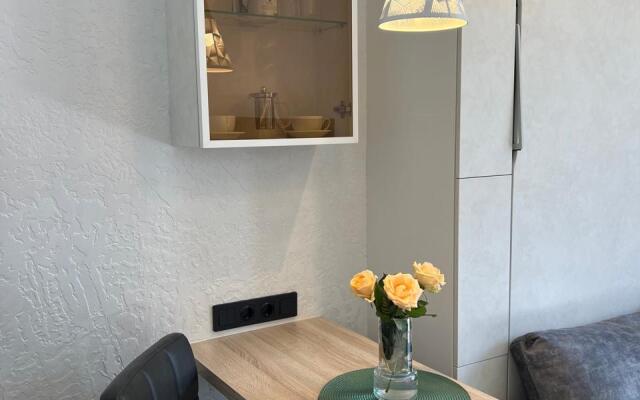 Studiya S Dizaynerskim Remontom S Baseynom I Balkonom Apartaments