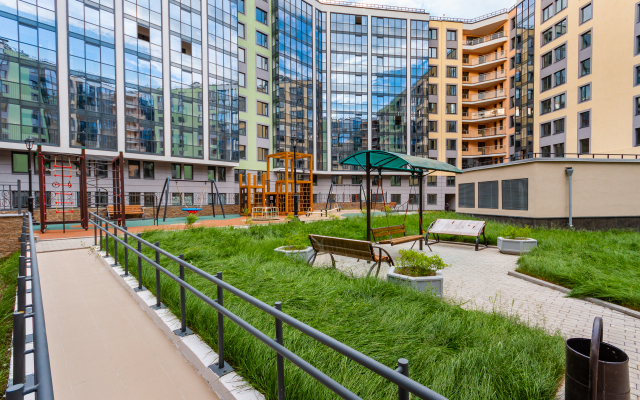 Апартаменты GLOBALSTAY Просторная 1-комнатная Квартира в Новом Доме Бизнес Класса ЖК Палацио на ВО в центре СПБ