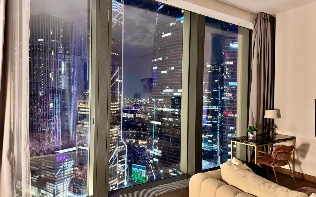 Sky Moscow City s shikarnim vidom na vse bashni Moskva city Apartments