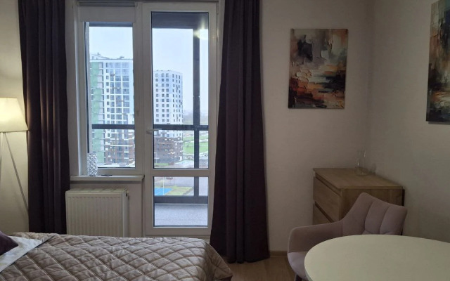 Квартира студия с видом на мост