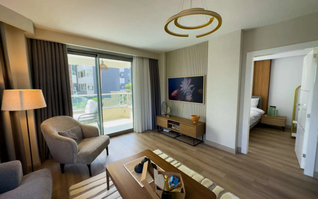 Апартаменты 2+1 Qoople Begonia в 20 метрах от моря