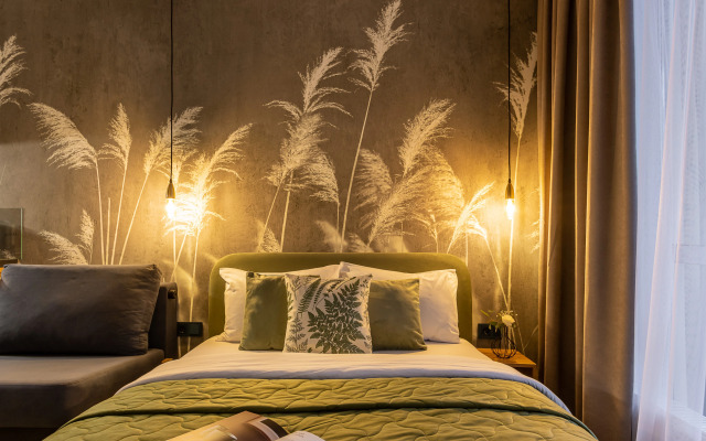 Квартира Ютно Колосья с качелью на балконе и видом на сосны в Зеленогорске