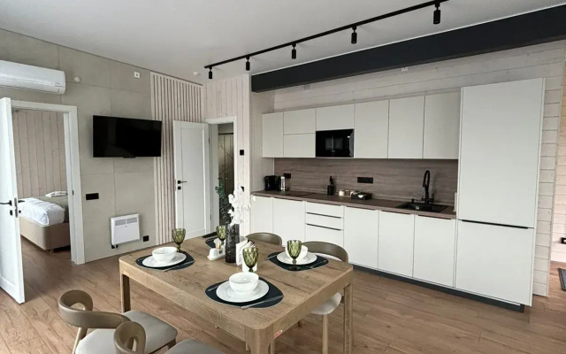 Частный дом у реки с сауной и чаном