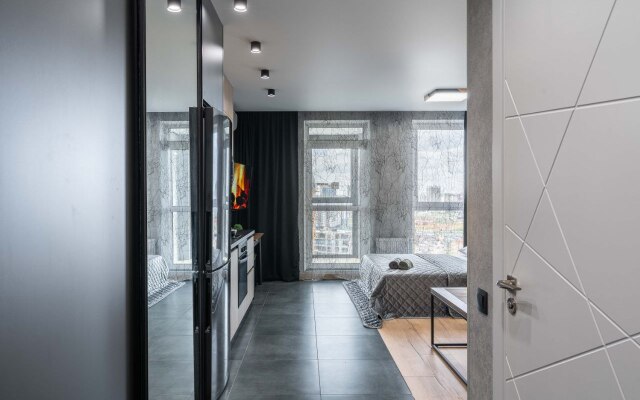 Квартира Студия с дизайнерские ремонтом и панорамным видом