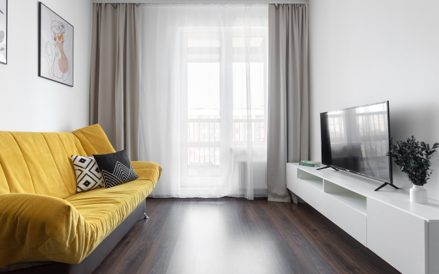 Квартира Kvartirika Black & White с красивым видом на город