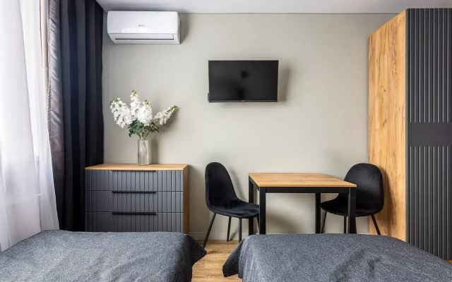 Апартаменты Студия с раздельными кроватями в гостинице Салют