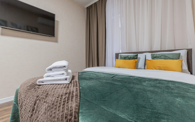 Квартира Уютная студия с видом на колесо обозрение Одно небо