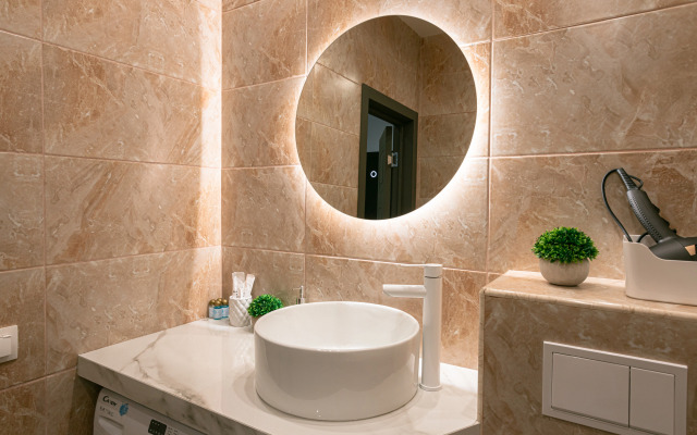 Апартаменты Lalapart Gray stone на 30 этаже небоскреба Савеловский Сити