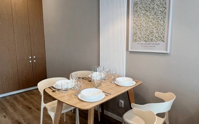 Квартира Green FOX в современном ЖК рядом с рекой