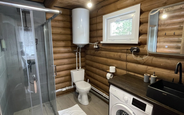 Частный Дом Комфортабельный Дом Из Бревна С 2мя Спальнями