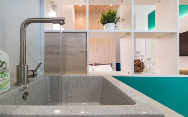 Апартаменты с видом на город и ванной