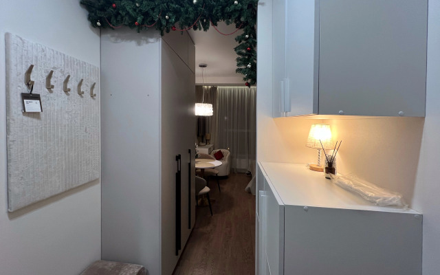 Квартира Эстетичная студия с панорамными окнами рядом с метро