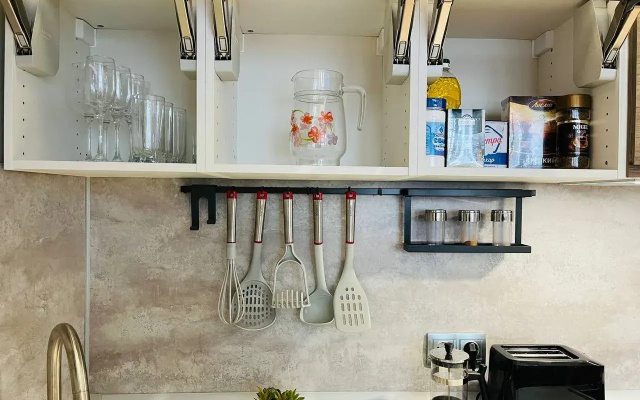 Apartamenty 2-urovnevaa studia na 4 mesta dla komfortnogo prozivania