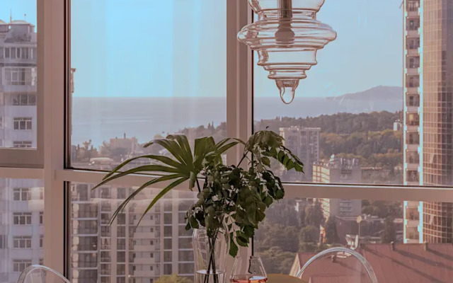 Sochi Tsentr Vid Na More I Zakatyi Flat