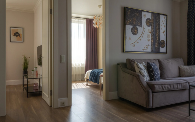 Квартира Moscow Deluxe Apartments Family Suite City View