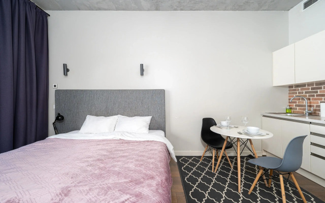 Квартира Студия в Стиле Лофт с Панорамным Видом