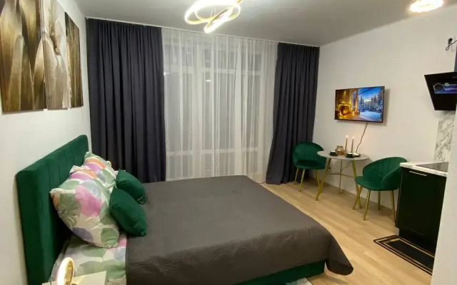 Uyutnaya studiya s panoramnym vidom u metro Flat