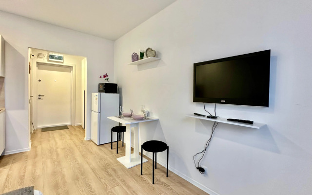 Апартаменты Истоман Студия вид на пруд