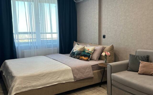 1-к. квартира на Базарной площади с видом на пруд, 30 м², 22 этаж