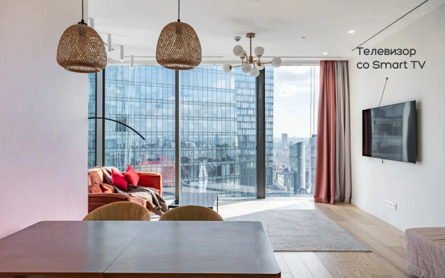 Апартаменты Москва Сити угловые 2х комнатные с шикарным видом 47 этаж